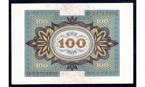 Германия 100 марок 1920 год (Germany 100 Mark 1920 year) P 69b: UNC-