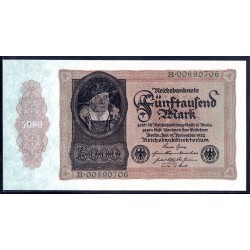 Германия 5000 марок 1922 год (Germany 5000 Mark 1922 year) P 78: UNC