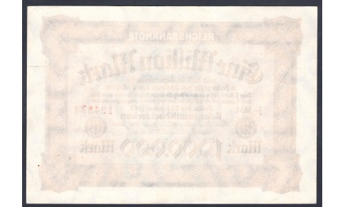 Германия 1000000 марок 1923 год, 2 разновидность (Germany 1000000 Mark 1923 year) P 86: UNC
