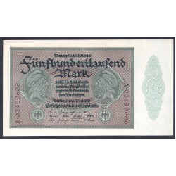 Германия 500000 марок 1923 год (Germany 500000 Mark 1923 year) P 88а: UNC