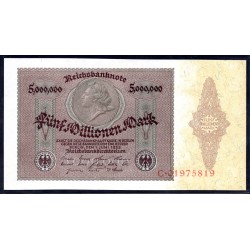Германия 5000000 марок 1923 год, 1 (Germany 5000000 Mark 1923 year) P 90: UNC