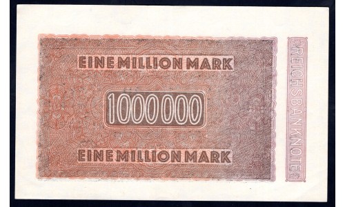 Германия 1000000 марок 1923 год, 1 вариант (Germany 1000000 Mark 1923 year) P 93: UNC