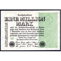 Германия 1000000 марок 1923 год (Germany 1000000 Mark 1923 year) P 102d: UNC