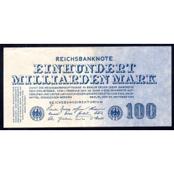 Германия 100000000000 марок 1923 год (Germany 10000000000 Mark 1923 year) P 126: XF