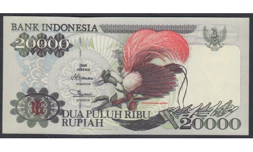 Индонезия 20000 рупий 1995 г. (Indonesia 20000 rupiah 1995 year) P135a:UNC