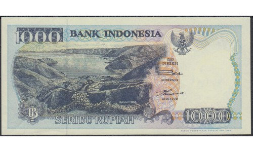 Индонезия 1000 рупий 1992 (1996) г. (Indonesia 1000 rupiah 1992 (1996) year) P129e:UNC