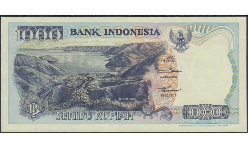 Индонезия 1000 рупий 1992 (1999) г. (Indonesia 1000 rupiah 1992 (1999) year) P129h:UNC