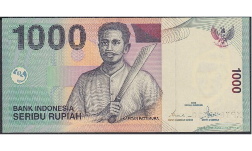Индонезия 1000 рупий 2000 (2006) г. (Indonesia 1000 rupiah 2000 (2006) year) P141g:UNC