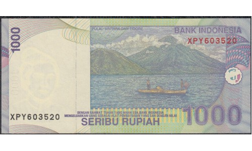 Индонезия 1000 рупий 2000 (2006) г. (Indonesia 1000 rupiah 2000 (2006) year) P141g:UNC