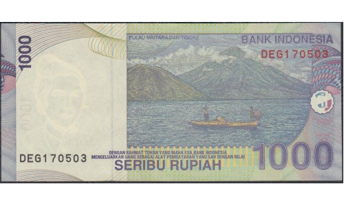 Индонезия 1000 рупий 2000 (2012) г. (Indonesia 1000 rupiah 2000 (2012) year) P141l:UNC