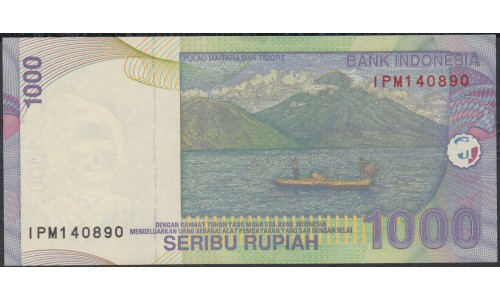 Индонезия 1000 рупий 2000 (2016) г. (Indonesia 1000 rupiah 2000 (2016) year) P141n:UNC