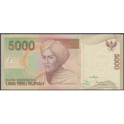 Индонезия 5000 рупий 2001 (2006) г. (Indonesia 5000 rupiah 2001 (2006) year) P142f:UNC