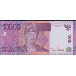 Индонезия10000 рупий 2009 г. (Indonesia 10000 rupiah 2009 year) P143e:UNC
