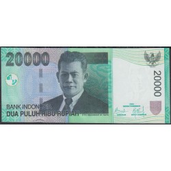 Индонезия 20000 рупий 2009 г. (Indonesia 20000 rupiah 2009 year) P144f:UNC
