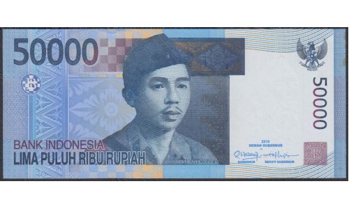 Индонезия 50000 рупий 2010 г. (Indonesia 50000 rupiah 2010 year) P145f:UNC