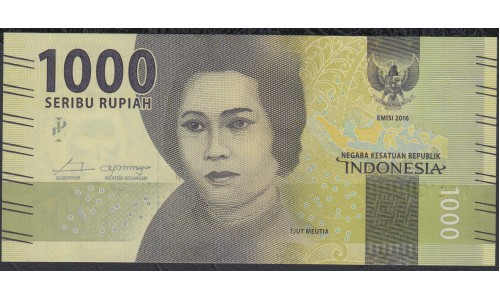 Индонезия 1000 рупий 2016 (2018) г. (Indonesia 1000 rupiah 2016 (2018) year) P154c:UNC