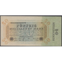 Германия 50 миллиардов марок 1923 год, 2 вариант (Germany 50 milliarden Mark 1923 year) P 119 c: UNC-