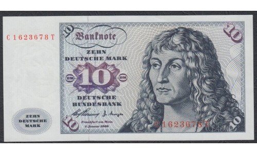 ФРГ 10 марок 1960 год, вариант 1 (GFR 50 deutsche mark 1960 year) P 19, Ro 263a: UNC