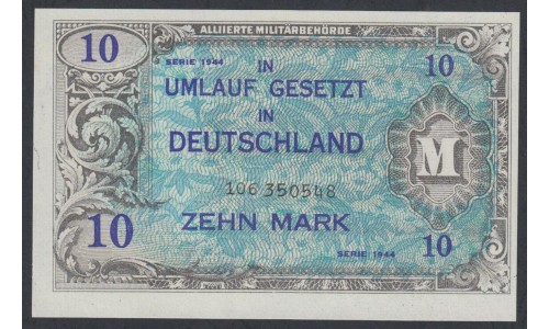 Германия 10 марок 1944 год (Germany 10 Mark 1944 year) P 194b: UNC