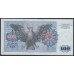  ФРГ 100 марок 1970 год, вариант 1 (Germany, GFR 100 Mark 1970 year) P 34a: UNC