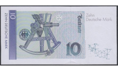  ФРГ 10 марок 1991 год (Germany, GFR 10 Mark 1991 year) P 38b: UNC