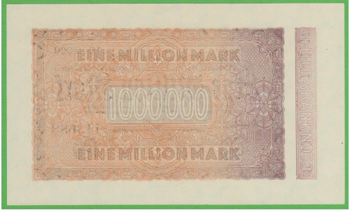 Германия 1000000 марок 1923 год, 3 вариант (Germany 1000000 Mark 1923 year) P 93: UNC