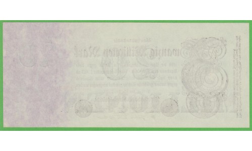 Германия 20000000 марок 1923 год, 3 вариант (Germany 20000000 Mark 1923 year) P 97b: UNC