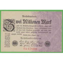 Германия 2000000 марок 1923 год, 5 вариант (Germany 2000000 Mark 1923 year) P 103: UNC