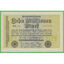 Германия 10000000 марок 1923 год, 6 вариант (Germany 10000000 Mark 1923 year) P 106a: UNC