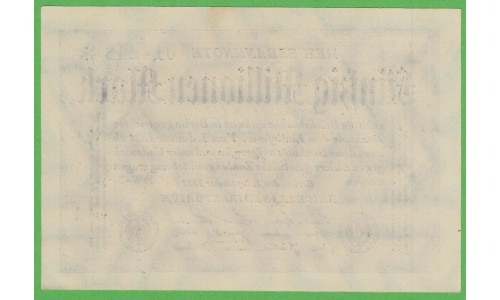 Германия 50000000 марок 1923 год, 7 вариант (Germany 50000000 Mark 1923 year) P 109b: UNC