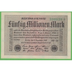 Германия 50000000 марок 1923 год (Germany 50000000 Mark 1923 year) P 109е: UNC
