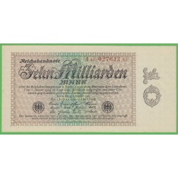 Германия 10000000000 марок 1923 год, 4 вариант (Germany 10000000000 Mark 1923 year) P 116b: UNC