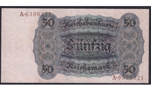 Германия 50 рейхсмарок 1924 год (Germany 50 Reichsmark 1924 year) P 177: XF