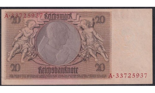 Германия 20 Рейхсмарок 1929 год, A.33725937 (Germany 20 Reichmark 1929 year) P 181a: aUNC