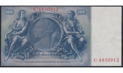 Германия 100 рейхсмарок 1935 год, C. 4930912 (Germany 100 Reichsmark 1935) P 183a: aUNC/UNC