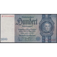Германия 100 рейхсмарок 1935 год, P.5534968 (Germany 100 Reichsmark 1935) P 183a: UNC