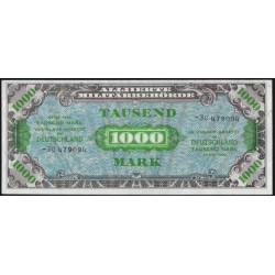 Германия 1000 марок 1944 год (Germany 1000 Mark 1944 year) P 198b: aUNC