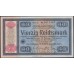 Германия 40 рейхсмарок 1933 год, Для внешнего долга Германии, Оверпринт 1934 года. РЕДКИЙ НОМИНАЛ, A0515387(GERMANY 40 Reichsmark  Konversionskasse für Deutsche Auslandsschulden  28.08.1933, Overprint 1934,  Printer Reichsdruckerei, Berlin) P 210: UNC-