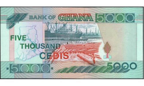 Гана 5000 седи 1998 (Ghana 5000 cedis 1998) P 34с : UNC