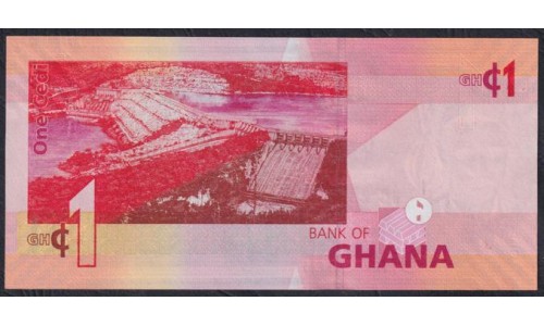 Гана 1 седи 2017 (Ghana 1 cedis 2017) P 37g: UNC