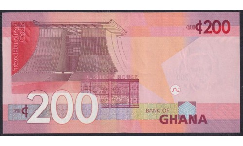 Гана 200 седи 2019 (Ghana 200 cedis 2019) P W51: UNC