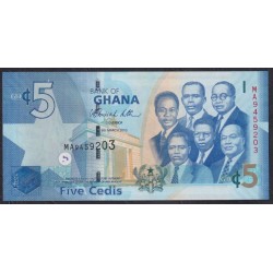 Гана 5 седи 2010 (Ghana 5 cedis 2010) P 38b: UNC