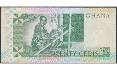 Гана 20 седи 1979 (Ghana 20 cedis 1979) P 21a : UNC