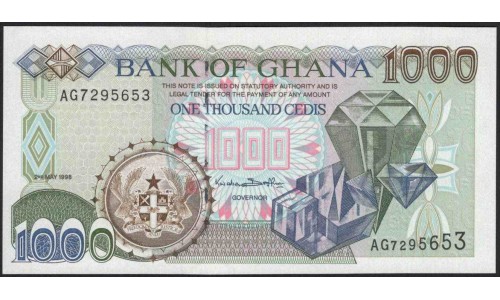 Гана 1000 седи 1998 (Ghana 1000 cedis 1998) P 32c : UNC