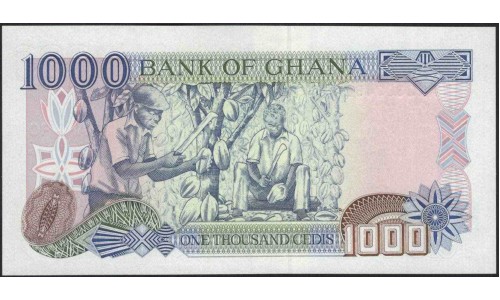 Гана 1000 седи 1999 (Ghana 1000 cedis 1999) P 32d : UNC