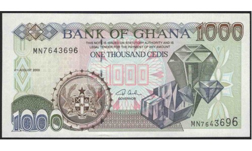 Гана 1000 седи 2003 (Ghana 1000 cedis 2003) P 32i : UNC