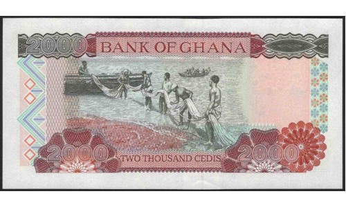 Гана 2000 седи 1996, серия AA (Ghana 2000 cedis 1996, series AA) P 33a : UNC