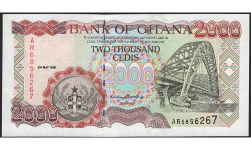 Гана 2000 седи 1998 (Ghana 2000 cedis 1998) P 33c : UNC