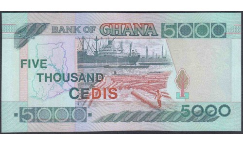 Гана 5000 седи 2000 (Ghana 5000 cedis 2000) P 34e : UNC