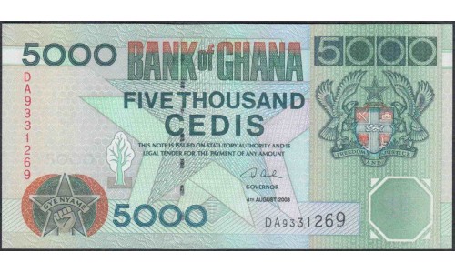 Гана 5000 седи 2003 (Ghana 5000 cedis 2003) P 34i : UNC